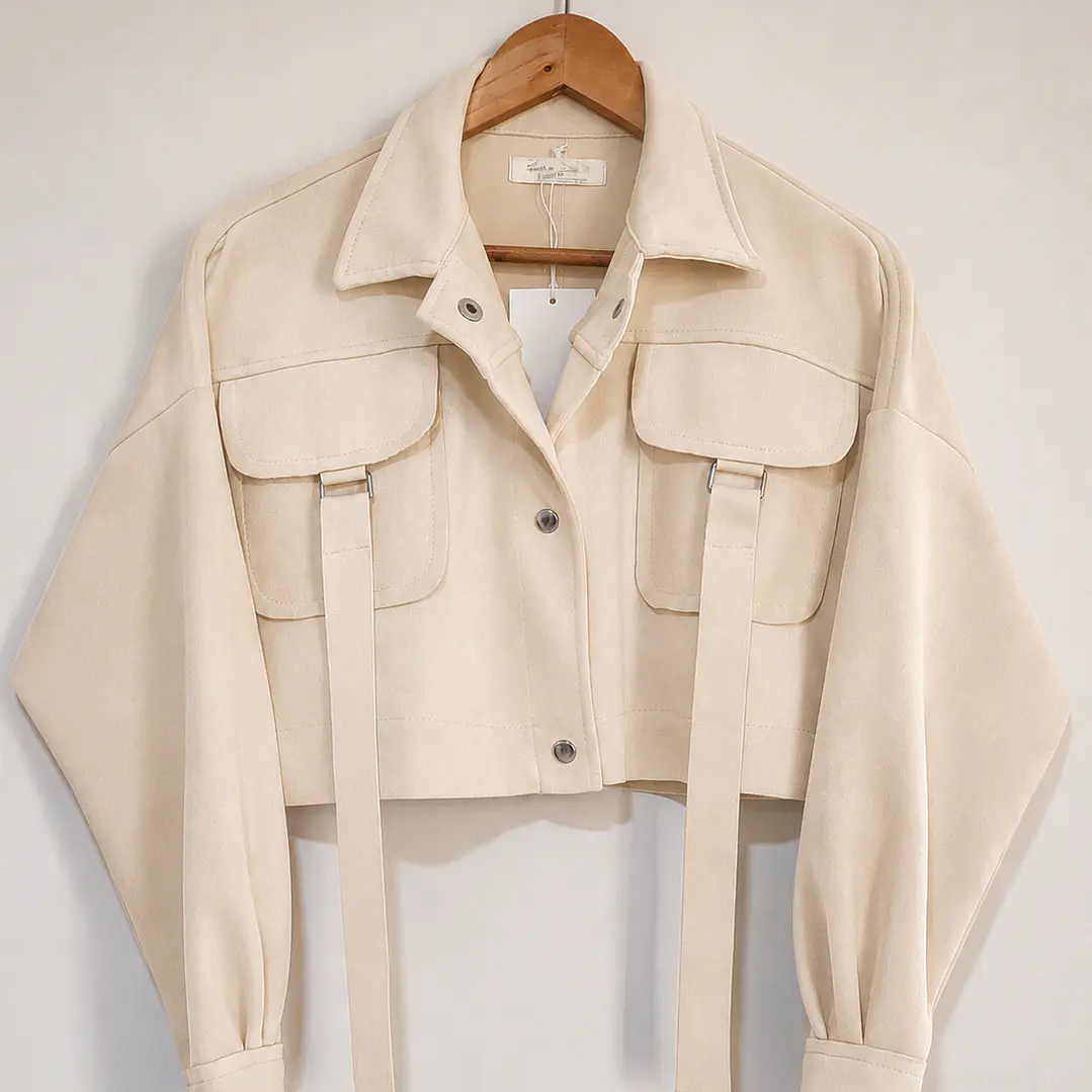 Chaqueta Gamuza Unicolor  4