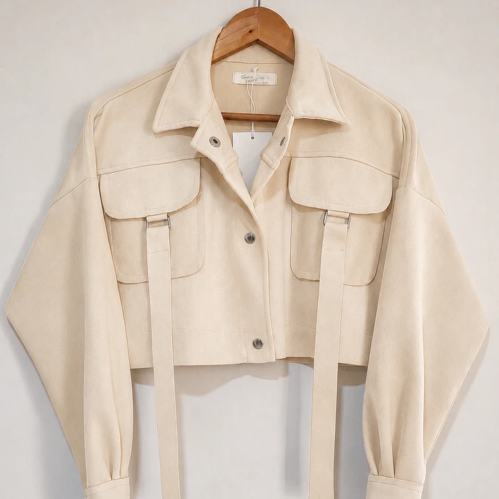 Chaqueta Gamuza Unicolor  4