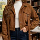 Chaqueta Gamuza Unicolor  - Miniatura 5