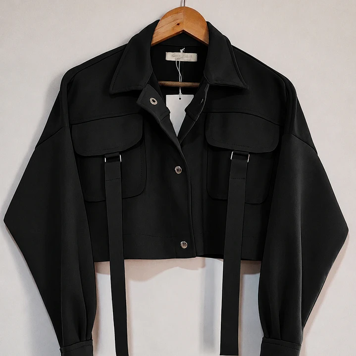 Chaqueta Gamuza Unicolor  2