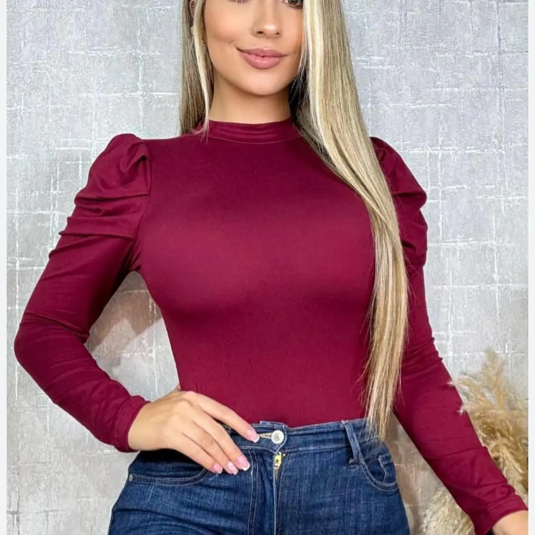 Blusa Manga Larga Bombacha Talla Única  1