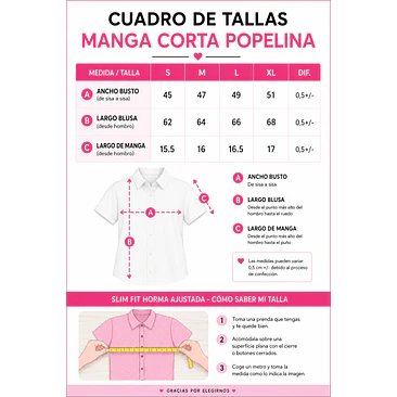 Blusa Manga corta Rayas Tallas S-M-L-XL 6