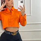 BLUSA OVERSICE MANGA LARGA POPELINA - Miniatura 4