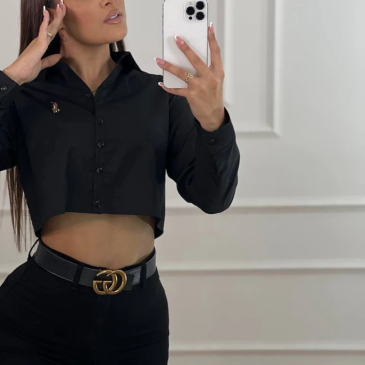 BLUSA OVERSICE MANGA LARGA POPELINA 13