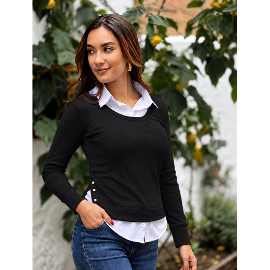 Camisero Tejido Perlas Talla Única  1
