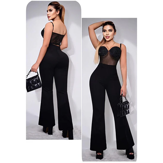 Pantalón Gamuza Bota Campana Talla Única  2