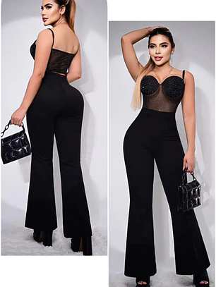 Pantalón Gamuza Bota Campana Talla Única 