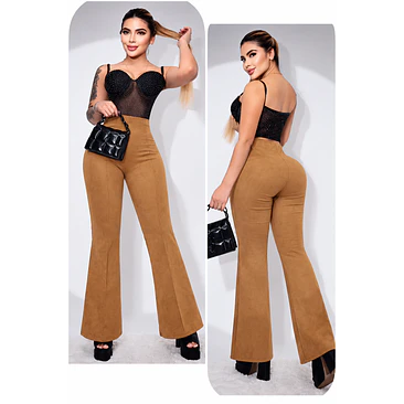 Pantalón Gamuza Bota Campana Talla Única  1