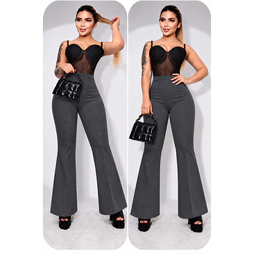 Pantalón Gamuza Bota Campana Talla Única  5