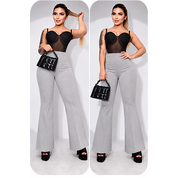 Pantalón Gamuza Bota Campana Talla Única  3