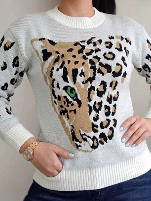 Suéter Animal Print 