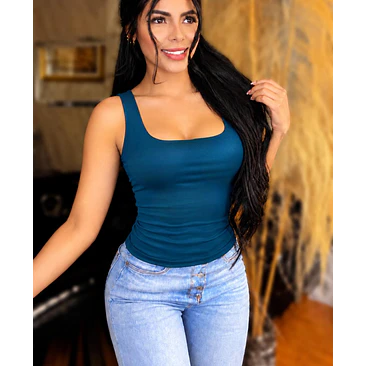 Blusa Cuello Cuadrado Talla Única  6