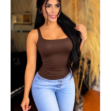 Blusa Cuello Cuadrado Talla Única  12