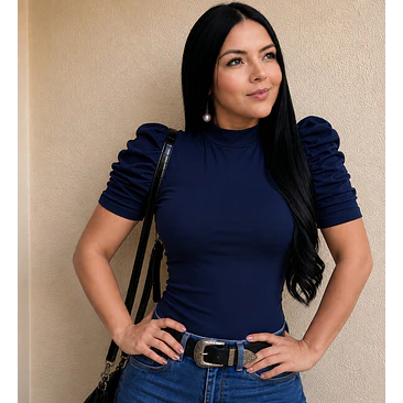 Blusa Manga Bombacha Corta Talla Única  2