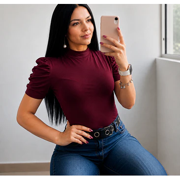 Blusa Manga Bombacha Corta Talla Única  3