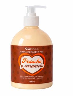 CREMA DE MANOS Y PIES PISTACHO Y CARAMELO 500 ML