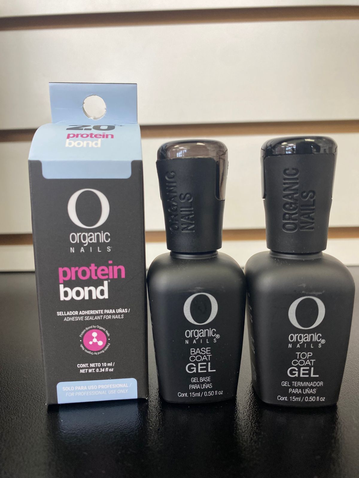 BASE COAT 15 ML + TOP COAT 15 ML + PROTEIN BOND