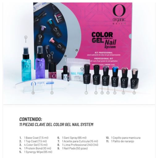 KIT  COLOR GEL NAIL SYSTEM