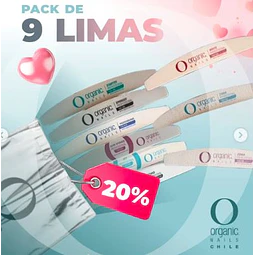 9 LIMAS PARA UÑAS ORGANIC NAILS
