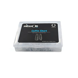 TIP PRESS ON COFFIN SHORT CAJA C/240 SURTIDO