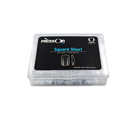 TIP PRESS ON SQUARE SHORT CAJA C/240 SURTIDO
