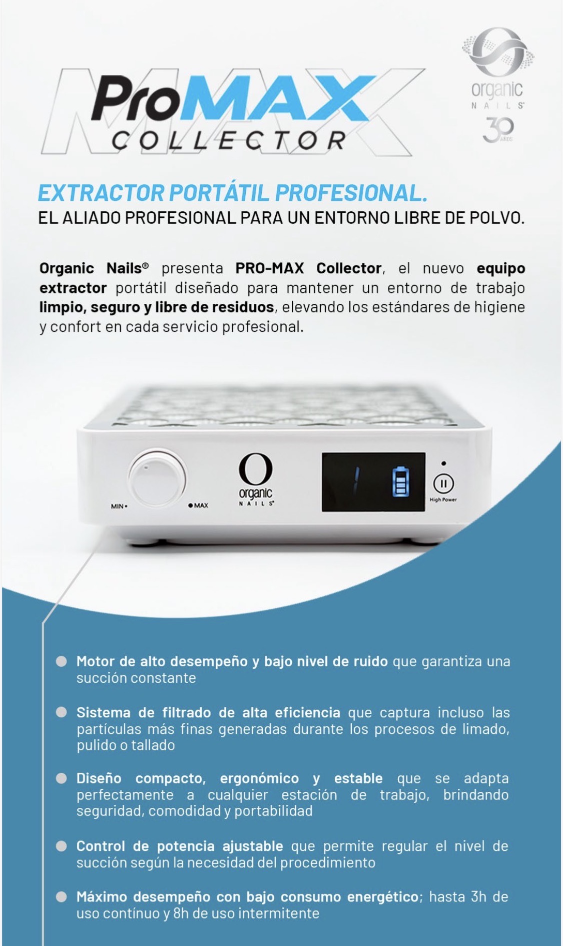 EXTRACTOR PORTÁTIL PROFESIONAL PRO-MAX COLLECTOR