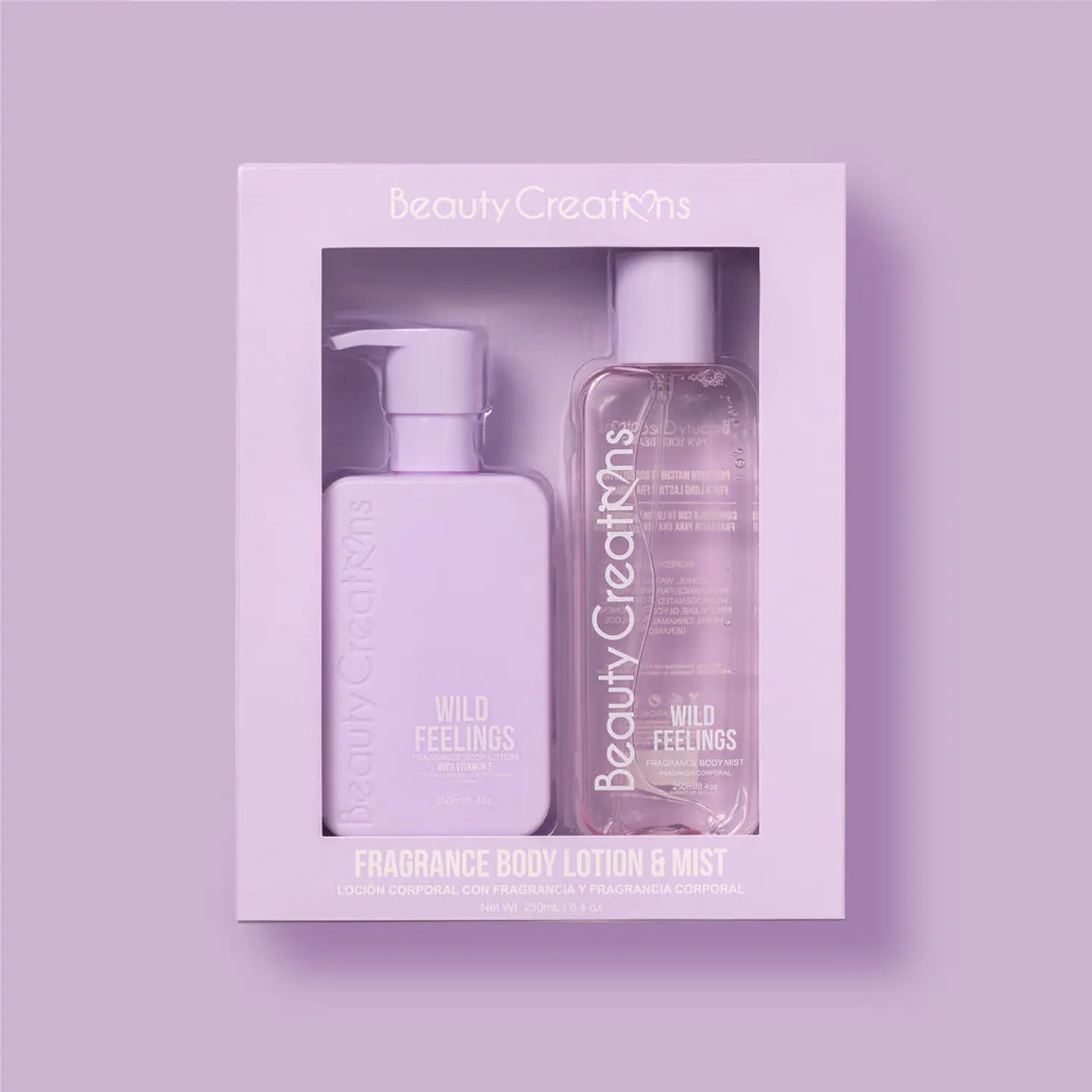 Set Body Mist Y loción Beauty Creations  1