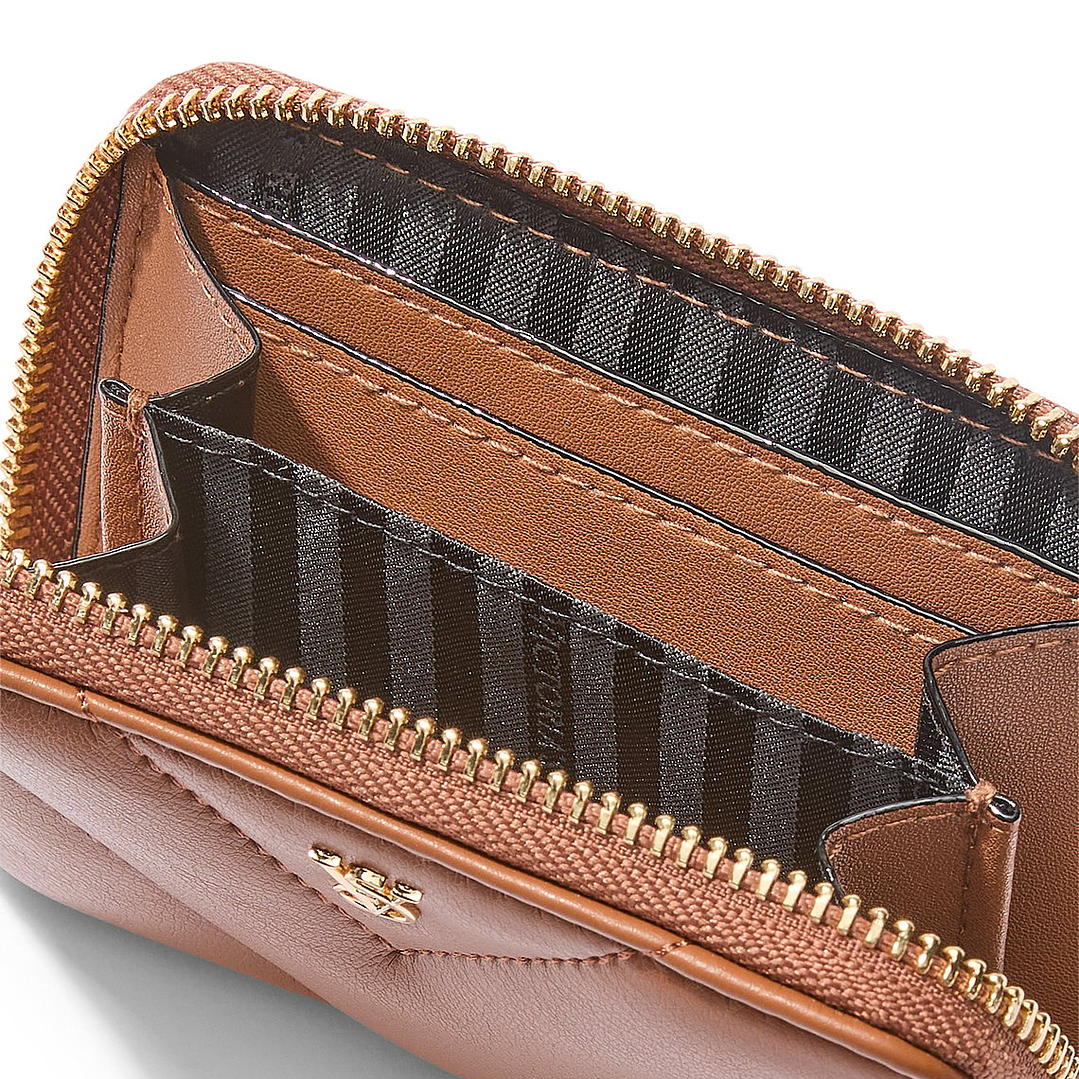 BILLETERA MINI COLOR CAFÉ 3