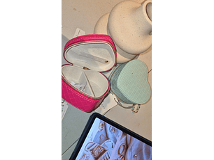 Joyero Corazon Verde Agua