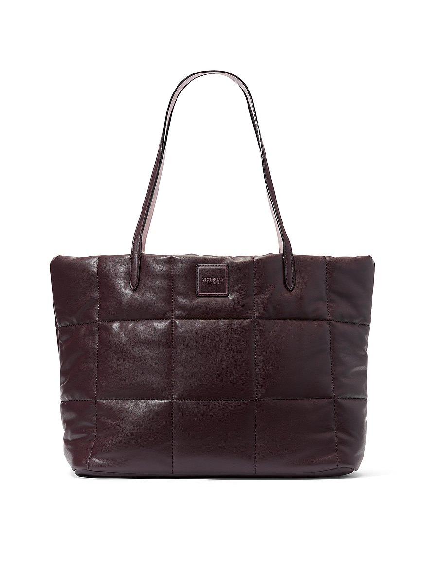 Bolso café Acolchado grande 2