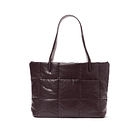 Bolso café Acolchado grande 3