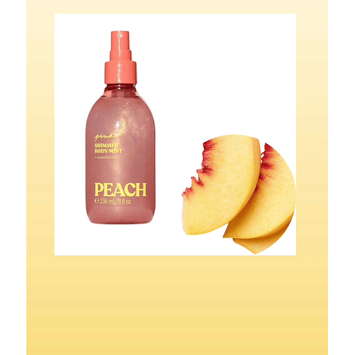 Body Mist Con Brillo Peach