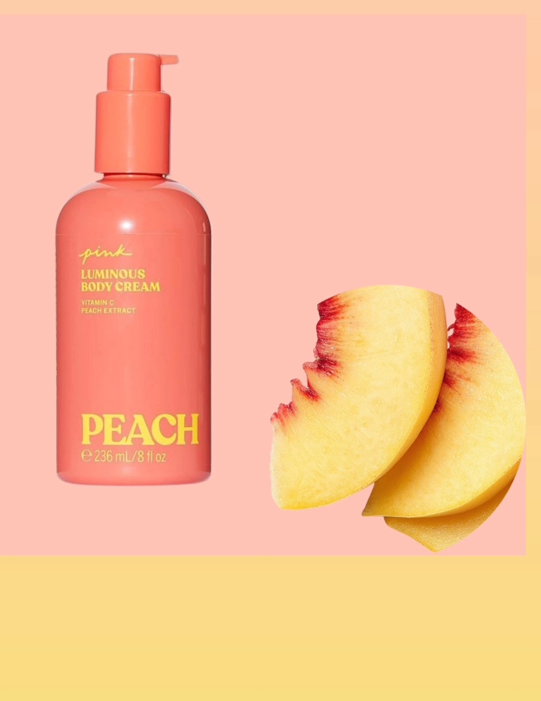 Crema Corporal Con Brillo Peach