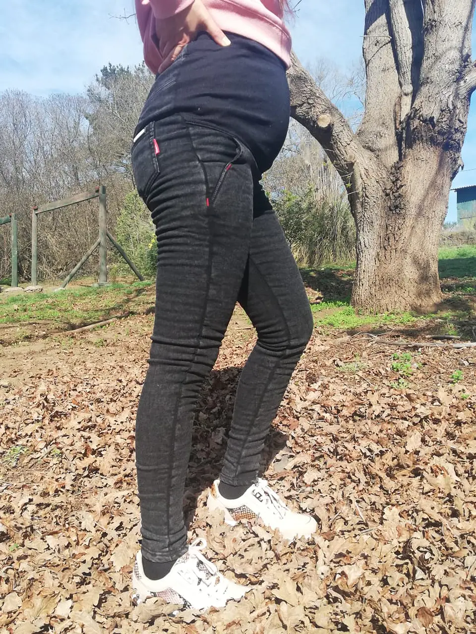 Jeans Bea  Black / con forro polar. 3