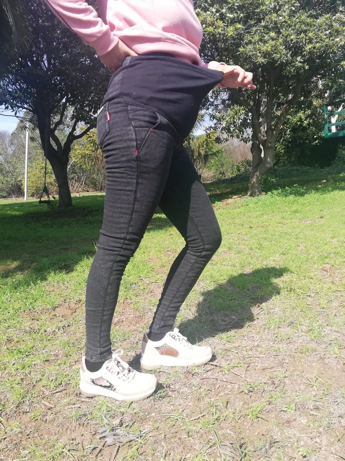 Jeans Bea  Black / con forro polar. 4