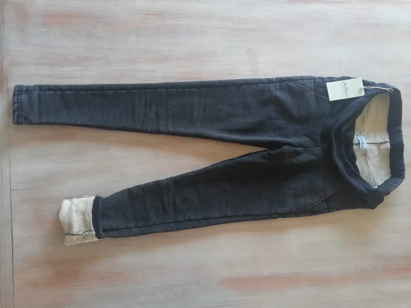 Jeans Bea  Black / con forro polar. 5