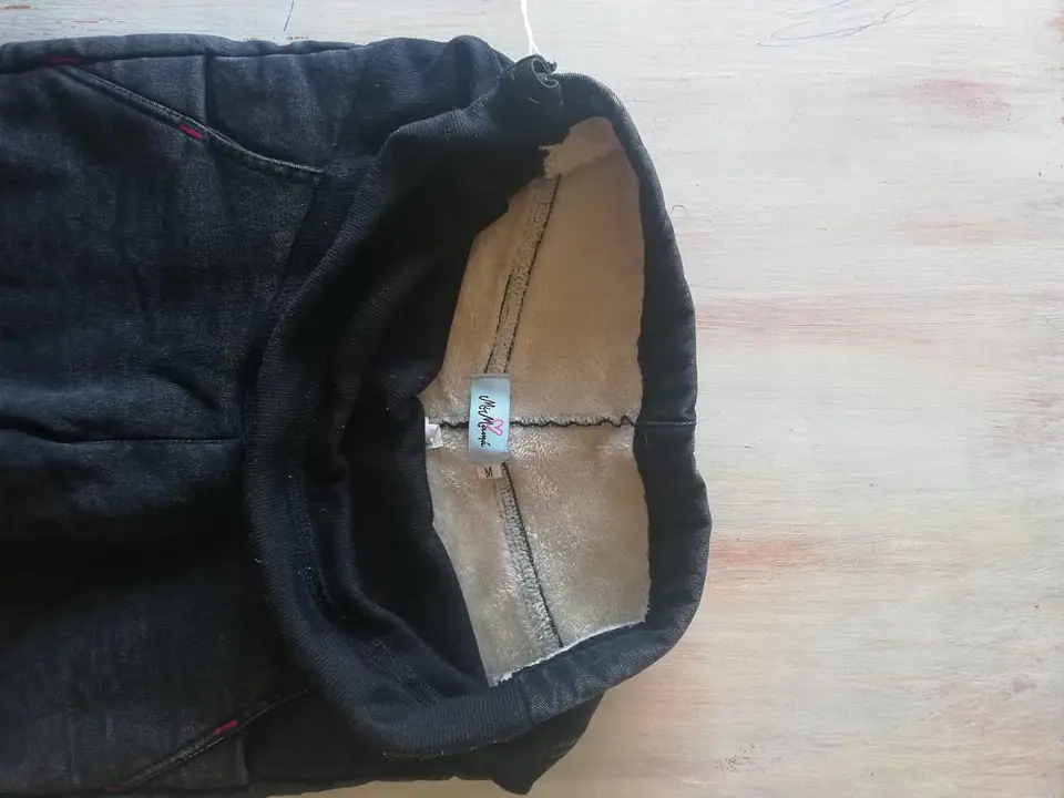 Jeans Bea  Black / con forro polar. 6
