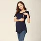 Polera Embarazo & Lactancia Gloria Navy Blue - Miniatura 1