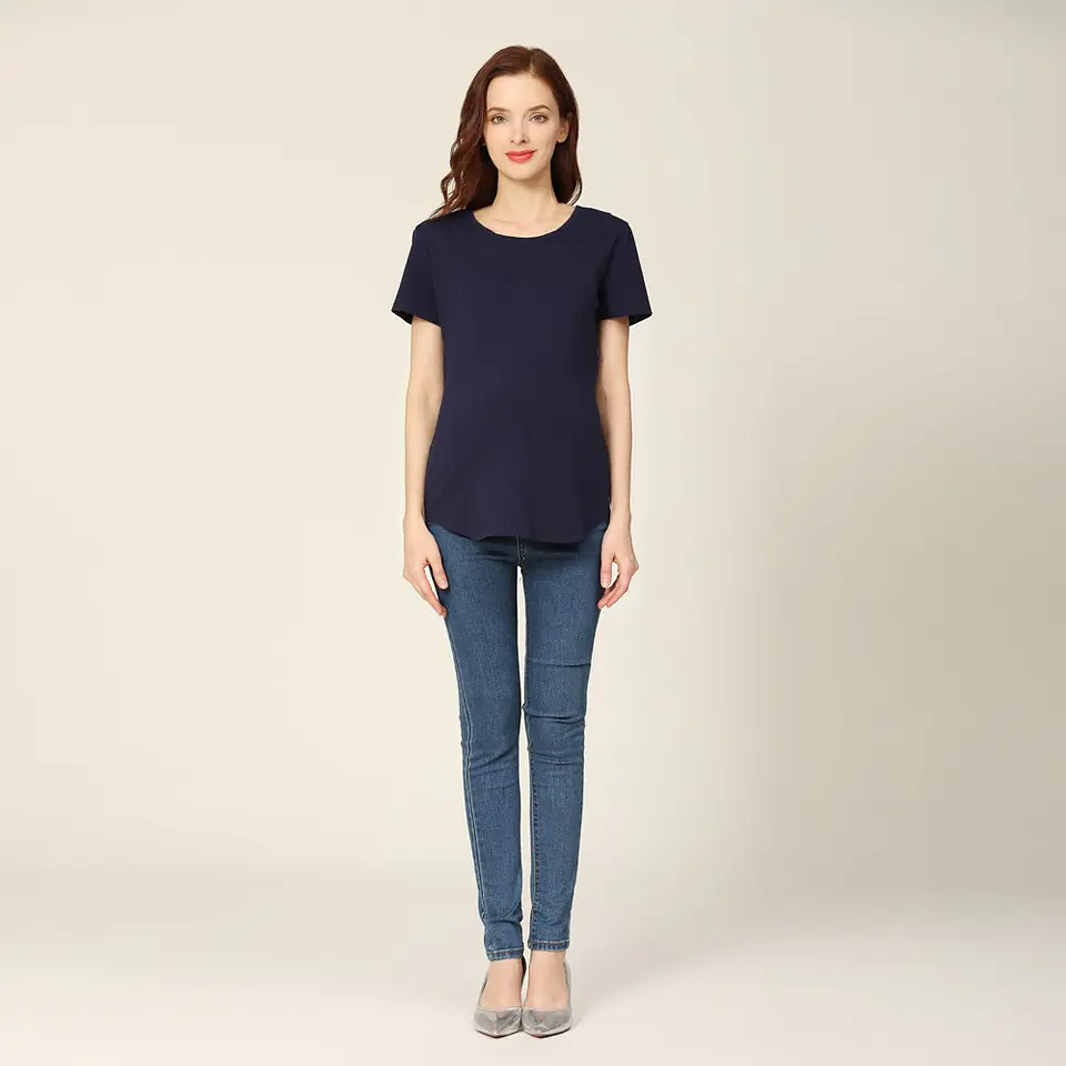 Polera Embarazo & Lactancia Gloria Navy Blue 3