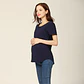 Polera Embarazo & Lactancia Gloria Navy Blue - Miniatura 5