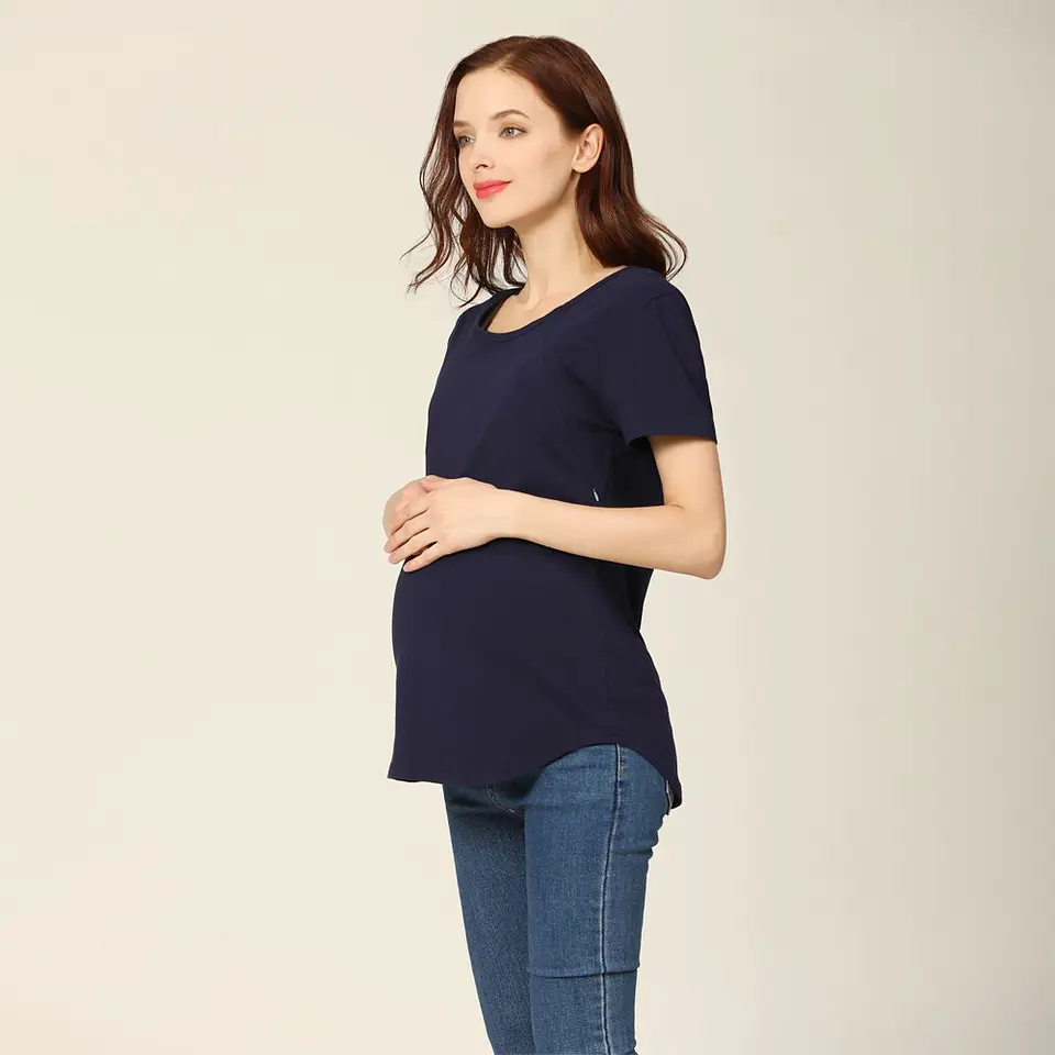 Polera Embarazo & Lactancia Gloria Navy Blue 5