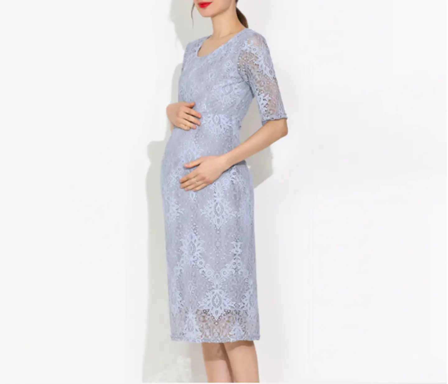 Vestido María José Gris Embarazo & Lactancia  4