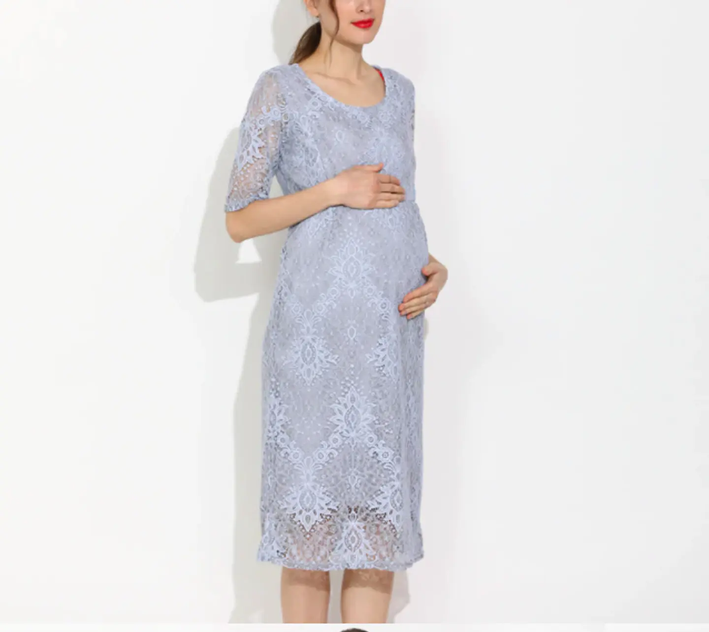 Vestido María José Gris Embarazo & Lactancia  5