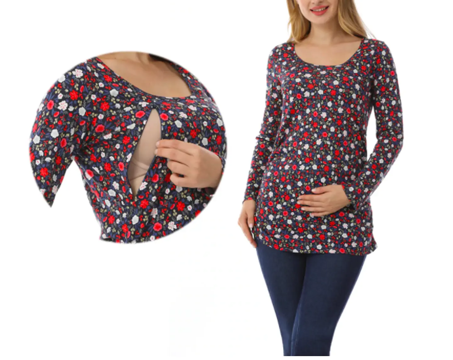 Polera Juliana  Flor  LACTANCIA & EMBARAZO 4