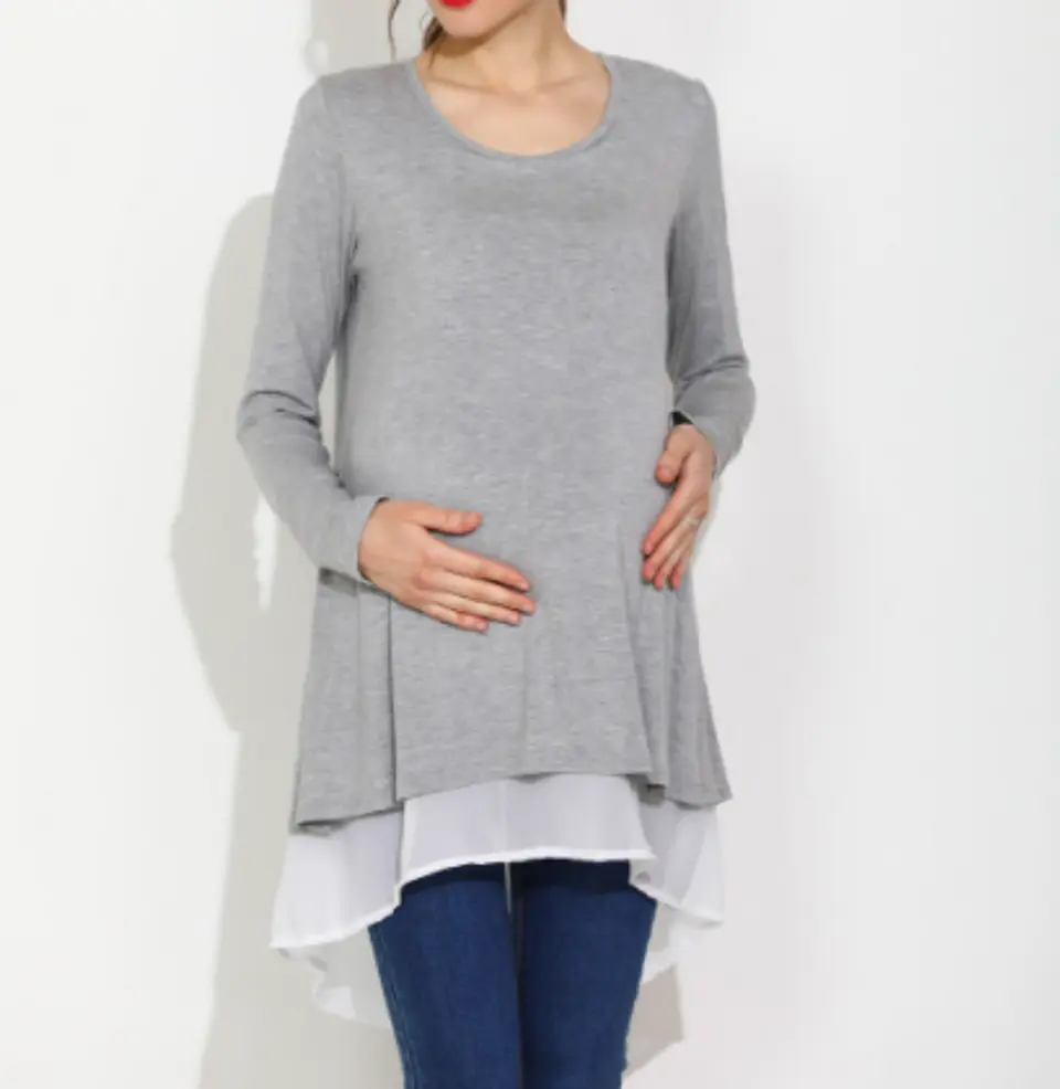 Polera de Embarazo & Lactancia María Elena Gris 2