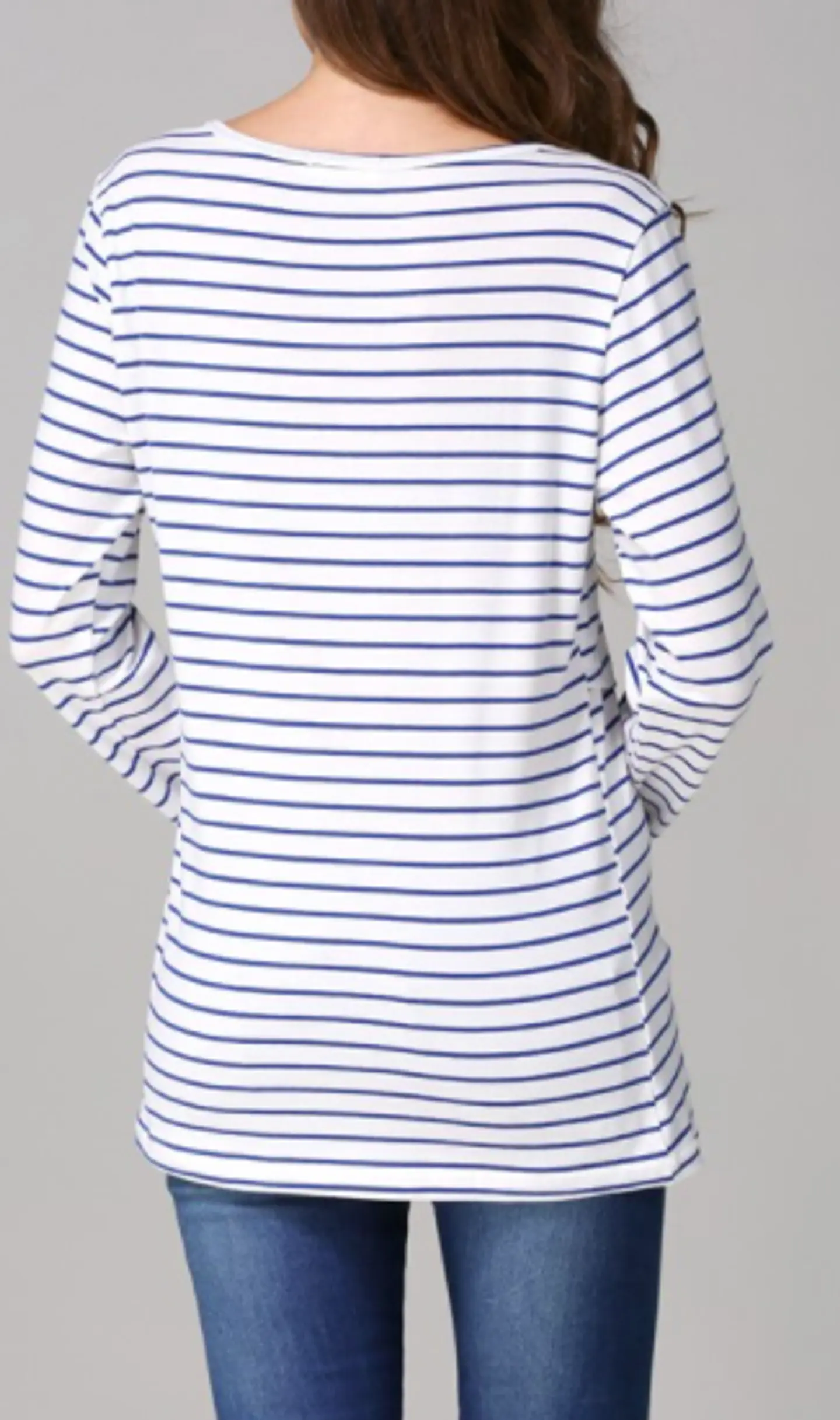Polera Emma Embarazo y Lactancia Azul 3
