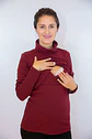 Sweater Beatriz Lactancia y Embarazo Burdeo - Miniatura 5