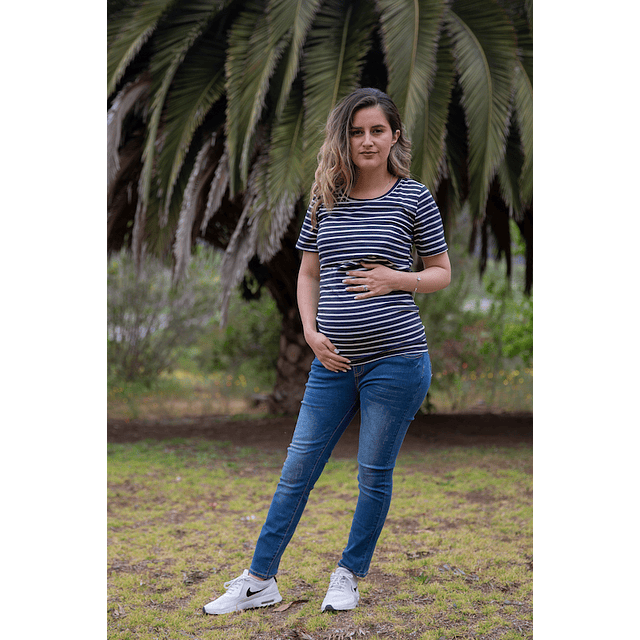 Polera Cathy Embarazo & Lactancia Blue