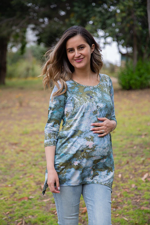 Polera Violeta Green Embarazo & Lactancia 