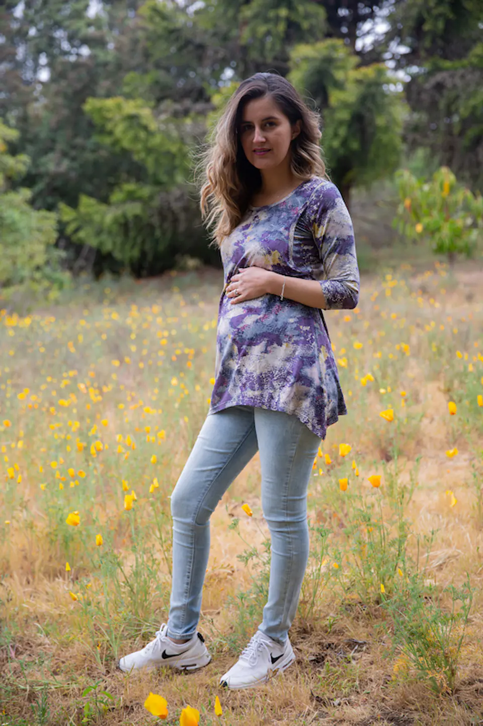 Polera Violeta Embarazo & Lactancia 1